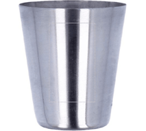 Slim hip flask w 2 cups set